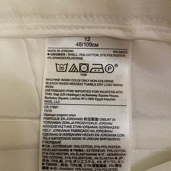 Banana Republic shorts white size 12 Hampton Fit very good condition - Picture 7 of 8